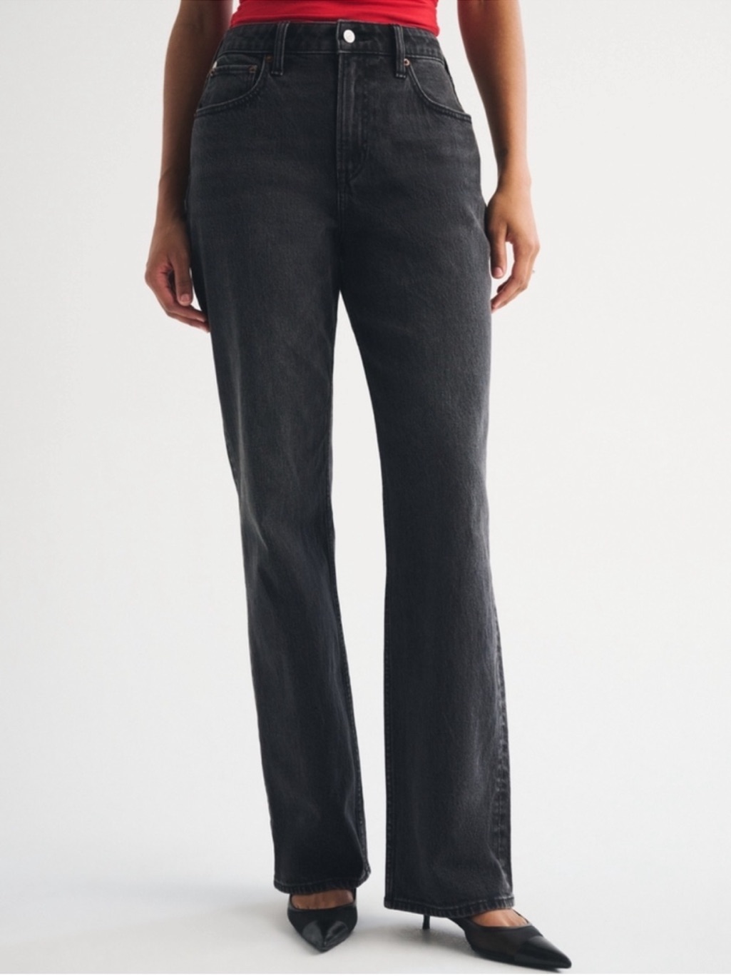 Abercrombie & Fitch Curve Love High Rise 90s Relaxed Jean